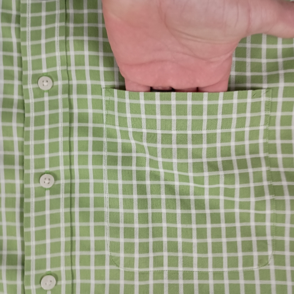 Cutter And Buck XLT Gingham Check Mens Short Sleeve Shirt - Picture 4 of 9